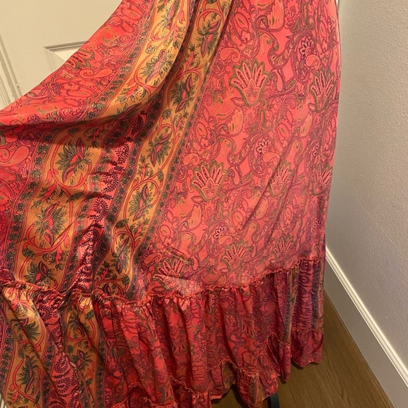 Raga Women’s Passion Struck Halter Maxi Pink Print Dress NWOT small excellent - Picture 10 of 14